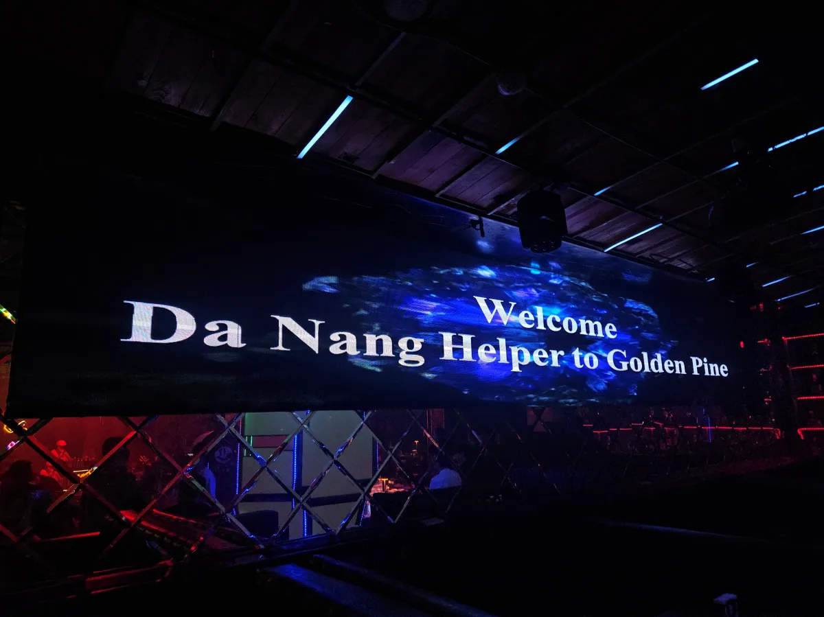 다낭 골든파인클럽 LED 웰컴 스크린